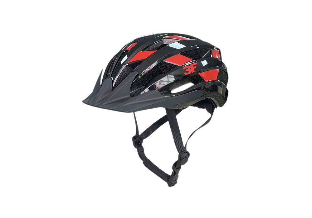 Cyklistická helma 3F Skyline II. Black/Red 2023 vel.M
