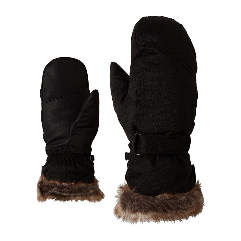 Rukavice Ziener Kem Mitten Lady Black