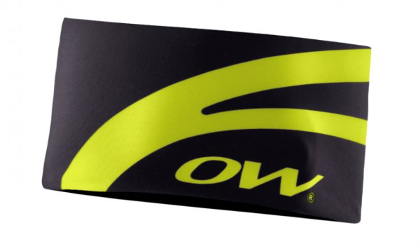 Čelenka One Way Mia Figura Headband Wide Black/Yellow