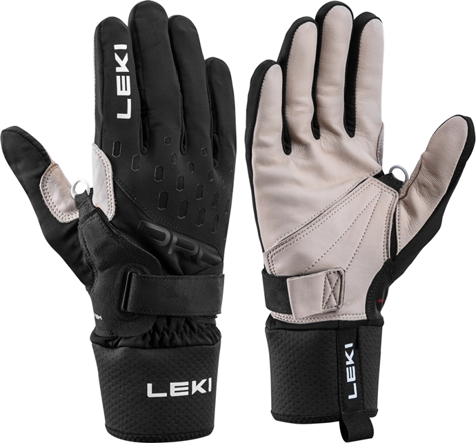 Běžecké rukavice Leki PRC Premium Shark Black/Sand