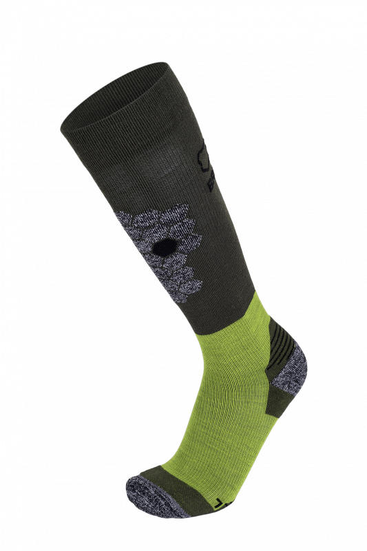 Ponožky Brbl Glacier 2 Green/Lime Black 2023 vel.39-42
