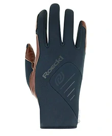 Běžecké rukavice Roeckl Lisma Black/Cambridge Brown vel.7