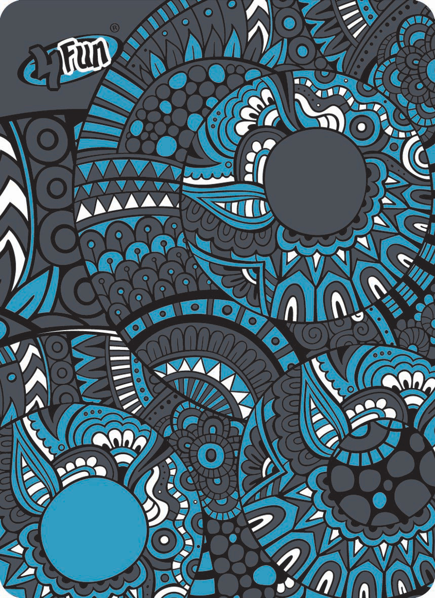 Šátek 4Fun Standard Ornament Grey