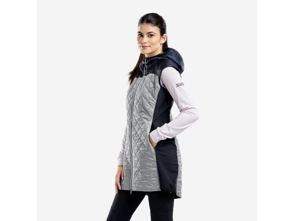 Šaty Swix Mayen Light Grey Melange 