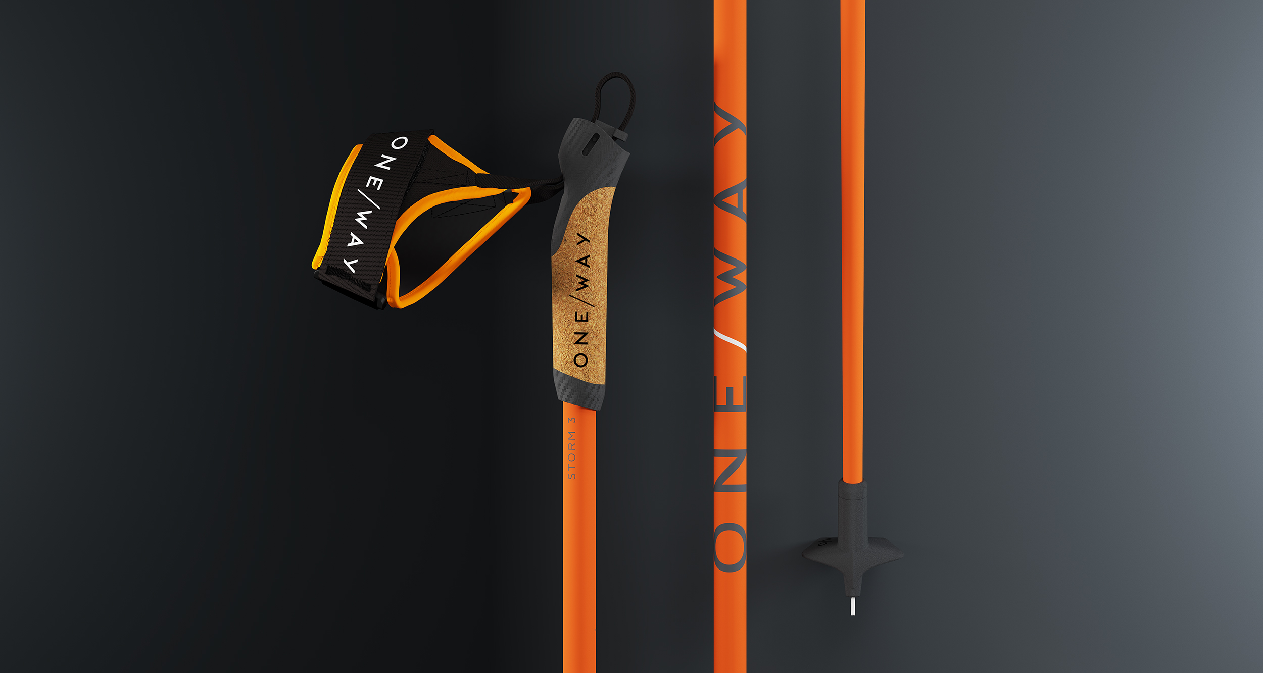 Běžecké hole One Way Storm 3 2022/2023