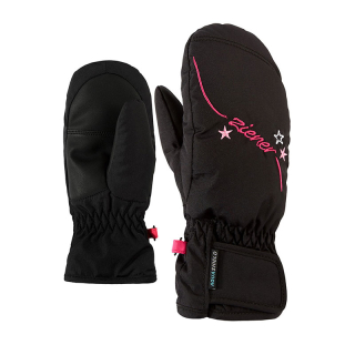 Rukavice Ziener Lulana AS Mitten Girls Junior Black