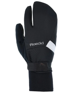 Běžecké rukavice Roeckl Lappi Trigger 2 Black/White