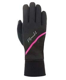 Běžecké rukavice Roeckl Eriz Black/Pink