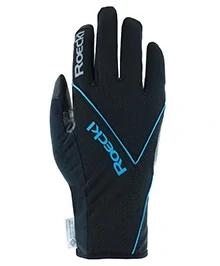 Běžecké rukavice Roeckl Laikko 2 Black/Diva Blue